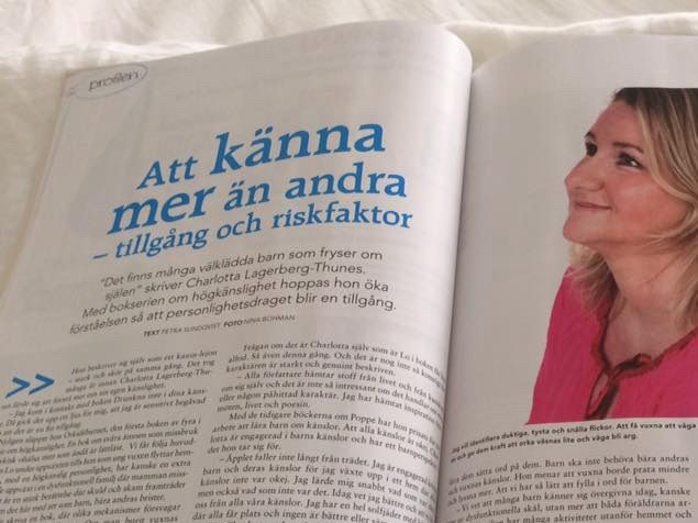 Artikel om Orkidébarnet i tidningen Skolfamiljen