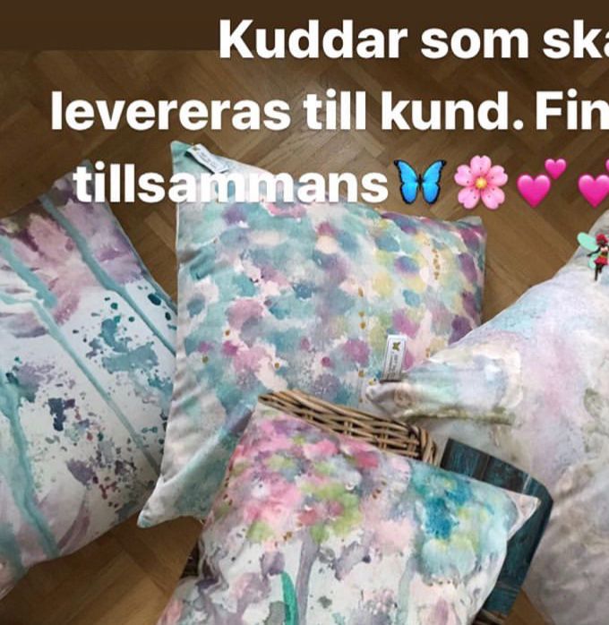 Kuddarna Fjärilsdrömmar Näckrostårar Hortensiaträd och Hortensia