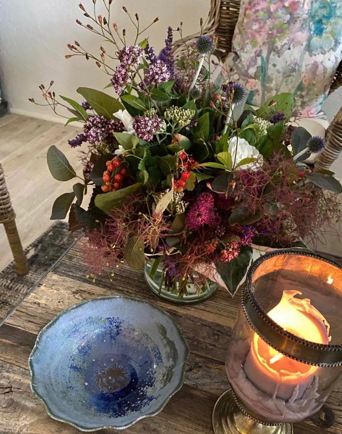 Sammetskudden Hortensia