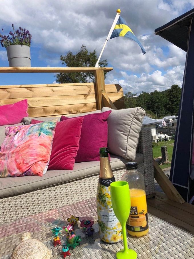 Flamingon på campingen