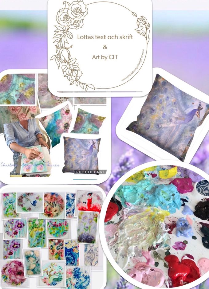 Att beställa en unik närproducerad sammetskudde i miljövänlig textil i få exemplar (oftast 1-3 ) möjliggör för dig ett personligt hem. Att konst-smycka sitt hem på ditt eget personliga sätt i mönster och färger som du uppskattar. 

Jag målar i gouache alltså blandar jag både olja, akryl och akvarell och i mild elegans och mjuka toner målar jag oftast mönster av fåglar, blommor, fjärilar och stilleben. Hoppas du vill kika här på över 100 kundbilder som fyller mitt hjärta på bredden!

Varmt välkommen!
Art by CLT
Charlotta Lagerberg -Thunes
