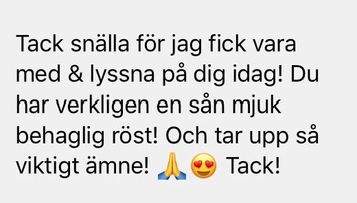 Föredrag Sorgmanteln